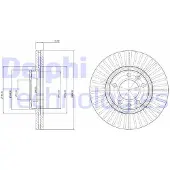 Delphi BG3835 Remschijf
