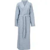 Zohome Luxe Wafel Badjas - Ice Blue Ice Blue / S