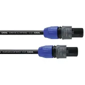 Cordial Luidspreker Kabel [1x SPK-stekker - 1x SPK-stekker] 2 x 2.5 mm² 10.00 m Zwart