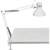 MAUL MAULstudy Bureaulamp - Metaal - Wit - E27 Fitting - Tafellamp met Klem