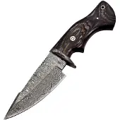 FH Knives Fixed Blade Damascus Gray