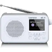 Lenco PDR-036WH - DAB+ / FM Radio met Bluetooth - Wit