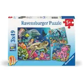 Ravensburger Betoverende Onderwaterwereld Puzzel (3 x 49 stukjes)