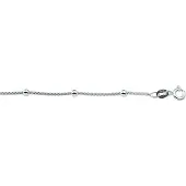 The Jewelry Collection Zilver Gerhodineerde Armband bolletjes 3 1329750