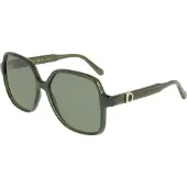 Ferragamo Zonnebril - - SF2069SE - Transparant groen - 57/15/140 - Kunststof montuur