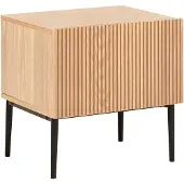 Beliani BLYTHE - Nachtkastje - Lichthout - MDF