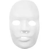 Creativ Company Kunststof masker wit, 24x25,5cm