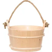 Rento 4Living sauna-emmer met touwgreep - Vurenhout