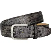 Lindenmann leren heren riem - grijs