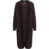 Object Gebreid vest 'OBMilu' chocoladebruin / zwart