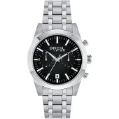 Breil Analoog horloge 'Rank' zwart / zilver