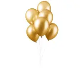 Wefiesta ballonnen metallic 12 cm latex goud 100 stuks
