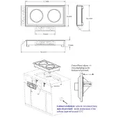 CombiSteel Inbouw inductiekookplaat met 2 kookzones