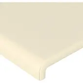 vidaXL Hoofdbord crème 90x5x118/128 cm kunstleer