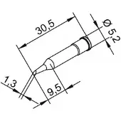 Ersa 0102WDLF35 Soldeerpunt Ronde vorm Grootte soldeerpunt 3.50 mm Inhoud: 1 stuk(s)