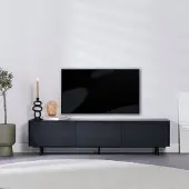 Bronx Tv-meubel Thomas zwart eiken 180 cm