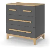 VitaliSpa Malia Ladekast – 80 x 88 cm met 4 laden Grijs