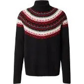 Gant Trui 'FAIR ISLE' grijs / rood / zwart / wit