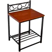 Homestyle4u Nachtkastje - Bijzettafel - Metalen - Kast
