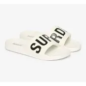 Superdry Strand-/badschoen zwart / wit