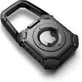 TechProtection Kevlar Stevige AirTag 1 / 2 Hanger Zwart
