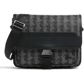 Lacoste Monogram The Blend Boodschapper 29 cm zwart