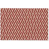MuchoWow Deurmat 60x40 cm - Droogloopmat Rood - Beige - Patroon - Lijnen - Mat voor binnen - Schoonloopmat - Deurmatten met print - Inloopmat