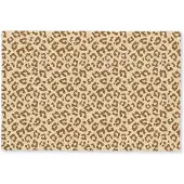 MuchoWow Deurmat 90x60 cm - Droogloopmat Luipaard - Bruin - Patroon - Mat voor binnen - Schoonloopmat - Deurmatten met print - Inloopmat
