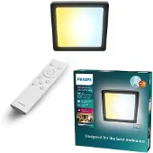 Philips Plafondlamp Valen - Zwart - Aanpasbaar Wit - 13w