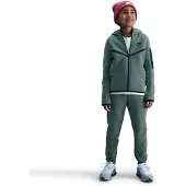 Nike Tech Fleece Sportswear Trainingspak Kids Donkergroen Zwart