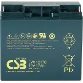 CSB EVX 12170 Loodaccu 12 V 17 Ah Loodvlies (AGM) (b x h x d) 181 x 167 x 76 mm M5-schroefaansluiting Cyclusbestendig, Onderhoudsvrij, Geringe