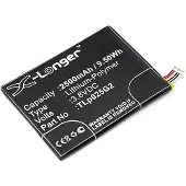 123accu Alcatel TLp025DC / TLp025G2 / TLp025GC accu (2500 mAh, huismerk)