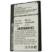 123accu Bea-fon BP-4L / SL810 / SL820 accu (1500 mAh, huismerk)