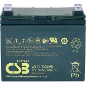 CSB EVH 12390 Loodaccu 12 V 39 Ah Loodvlies (AGM) (b x h x d) 196 x 178 x 155 mm M6-schroefaansluiting Cyclusbestendig, Onderhoudsvrij, Geringe