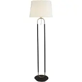 Searchlight Vloerlamp Jazz 161cm Zwart Met Creme