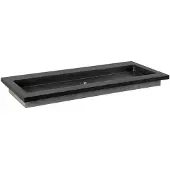 Forzalaqua Wastafel nova doppio gezoet 120.5x51.5x9.5 cm 1 kraangat