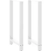 vidaXL Bartafelpoten 2 st 60x(110-111) cm staal wit