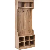 Beliani GINDAGAI - Schoenenkast - Lichtbruin - Hout