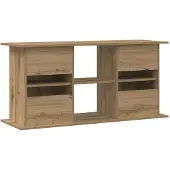 vidaXL Aquariumstandaard Artisan Eikenhout 121x41x58 cm Bewerkt Hout