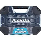 Makita E-22610 Boor- en schroefbitset 200-delig in koffer