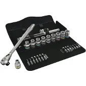 Wera 5004078001 8100 SC 8 Zyklop Metal Doppenset Met Omschakelpal - 1/2"