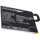 123accu LeEco LT55C accu (3000 mAh, huismerk)