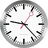 0 0 Stationsklok 'cirkelwijzer', radiografische klok