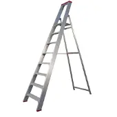 Little Jumbo 4741000108 SuperPRO Industrietrap - Enkel - Aluminium - 1 X 8 Treden - Max. Werkhoogte 3,95m