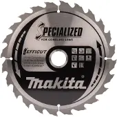 Makita Cirkelzaagblad voor Hout | Efficut | Ø 235mm Asgat 30mm 24T - E-01915
