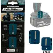 StealthMounts Bithouder voor Makita | Blauw | 2 stuks - BH-MK-S-BLU-2