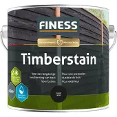 Finess Timberstain - Zwart - 0,75L