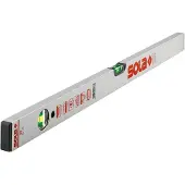 Sola Alu blokwaterpas AV50, 50cm 2 libellen 0,50mm/m zilver - 01110701 - 01110701