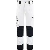 Workman 9004 STRETCH Worker P2S Werkbroek - Wit / Navy - Maat 58 (42/34)