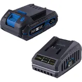 Scheppach 2.0Ah 20V battery + charger - universal battery for the 20V IXES range